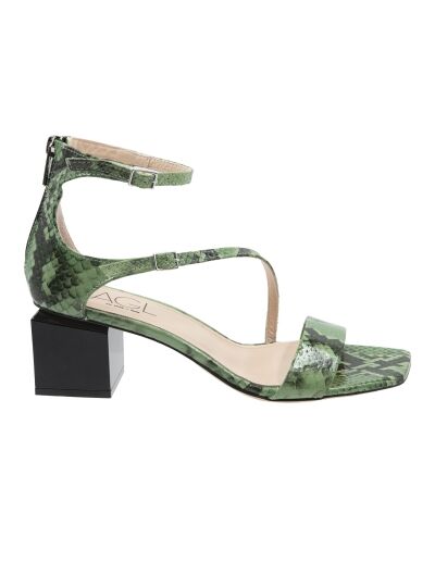 AGL Sandale vegan-nero ANGIE SANDAL D660007PCK